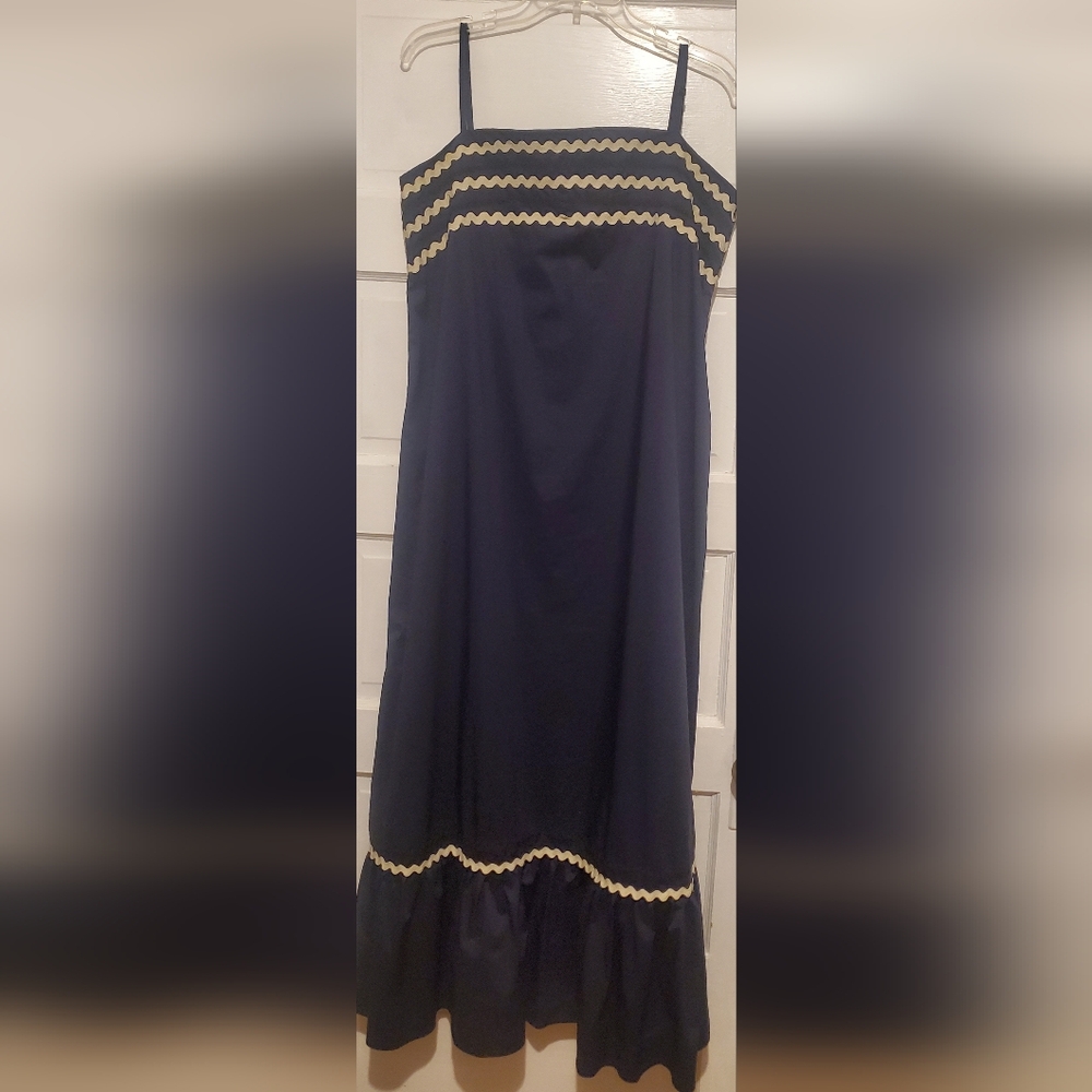 Vineyard Vine Navy Blue Maxi Dress - Picture 3 of 3
